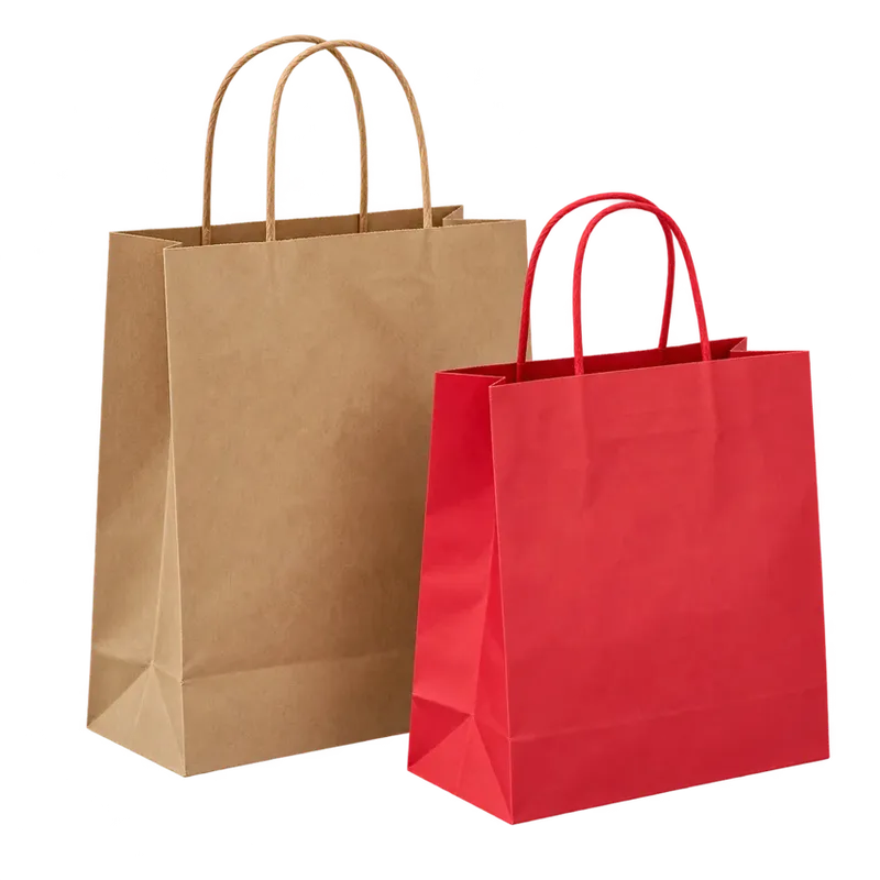 Bolsas de papel color con manija